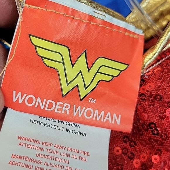 Wonder Woman Girl's Halloween Costume Tutu Dress Small - Picture 5 of 9